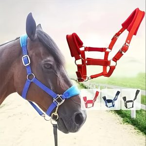 1pc Soft Horse Bridle - Width 0.98inch Bridle With Metal Buckle For Horses Of Various Body Sizes