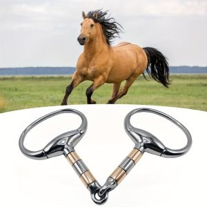 Stainless Steel Horse Snaffle Bit, 5.3