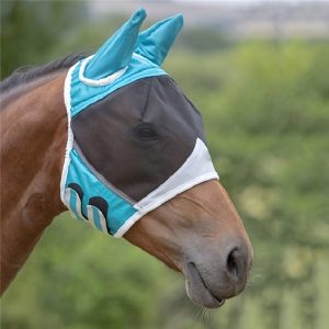 Anti-mosquito Horse Head Cover Face Mask With Breathable Lycra Fabric, Insect-proof Anti-mosquito Sunshade Horse Supplies